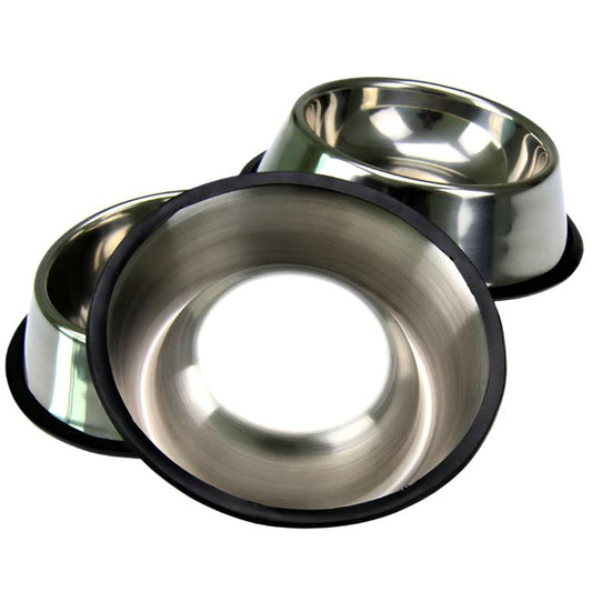 Classic Stainless Steel Pet Bowls 2pcs