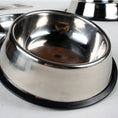 Load image into Gallery viewer, Classic Stainless Steel Pet Bowls 2pcs
