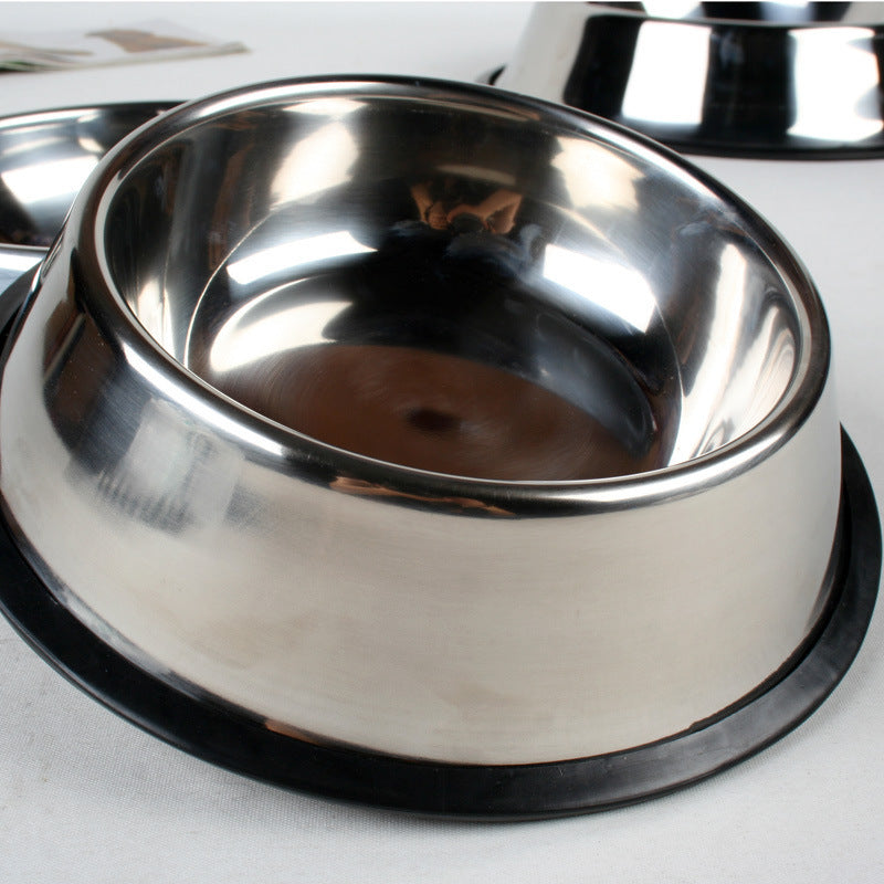 Classic Stainless Steel Pet Bowls 2pcs