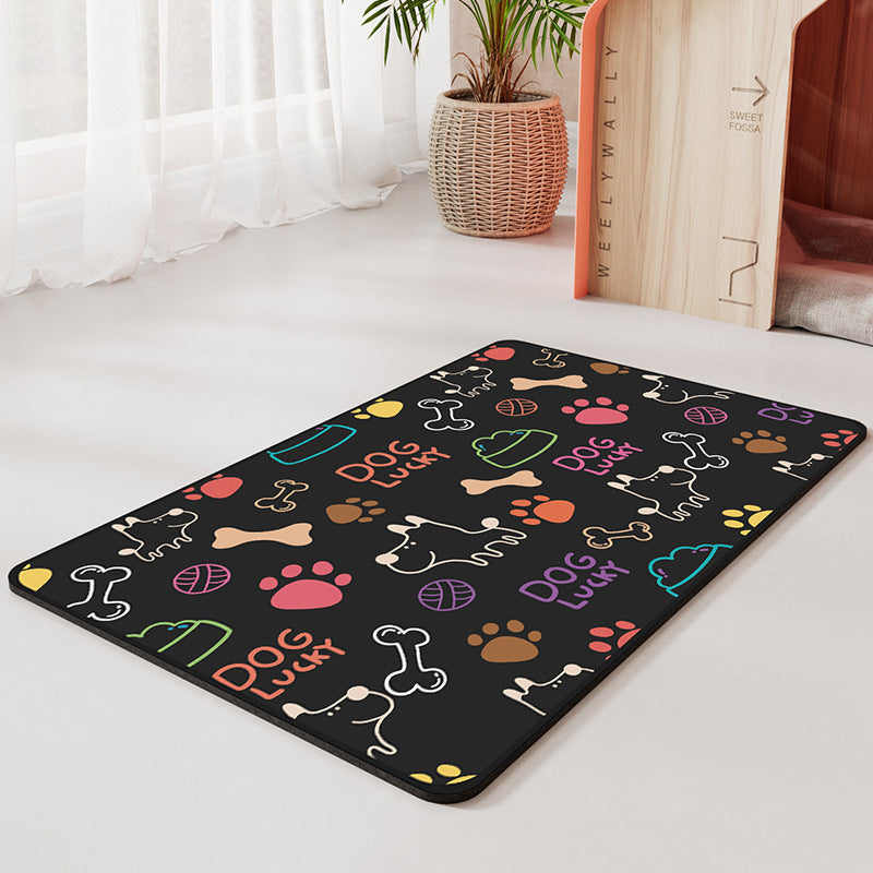 Dogs And Cats Eating Mat Spill-proof Waterproof Quick-drying Placemat