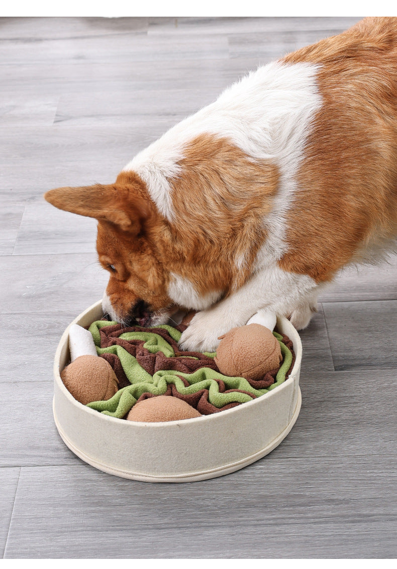 Dog Relieving Chicken Leg Bucket  Hide Food Sniff Toys