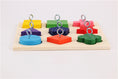 Load image into Gallery viewer, Parrot Training Toy 9 Color Wooden Blocks
