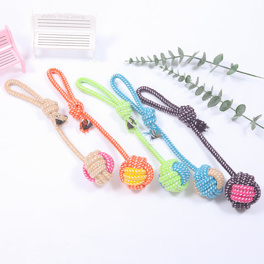 Interactive Cotton Rope Mini Dog Toys Ball For Dogs Accessories Toothbrush Chew Puppy Toy For Large Small Dogs