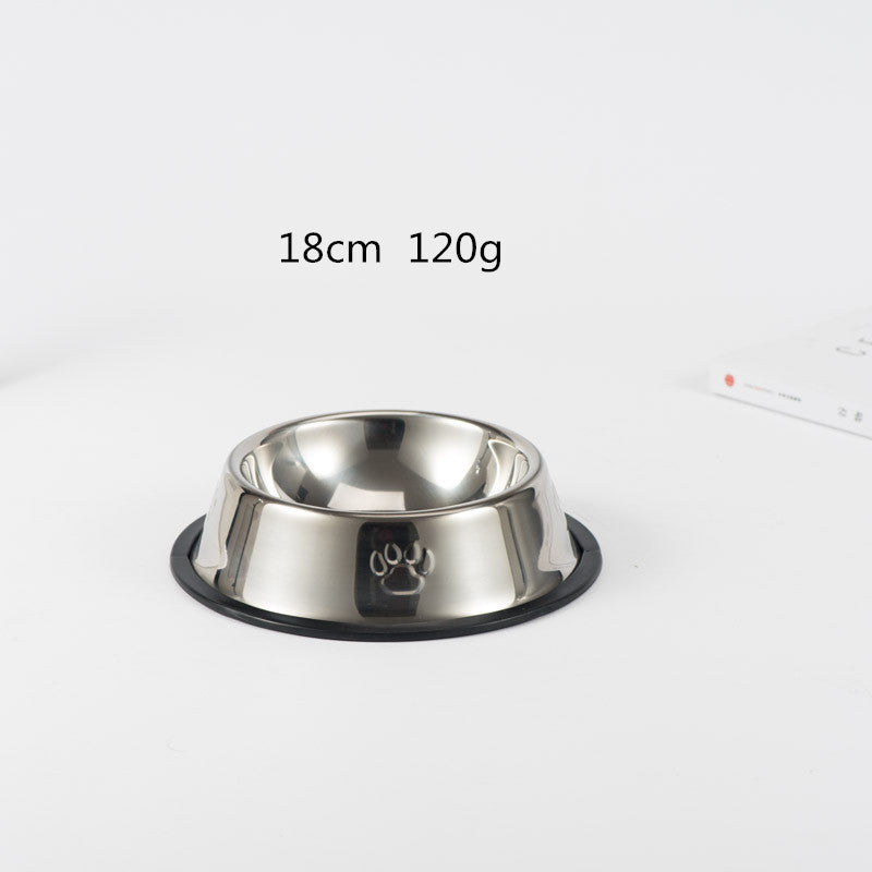 6 Size Stainless Steel Bowls Water, Food For Dogs and Cats