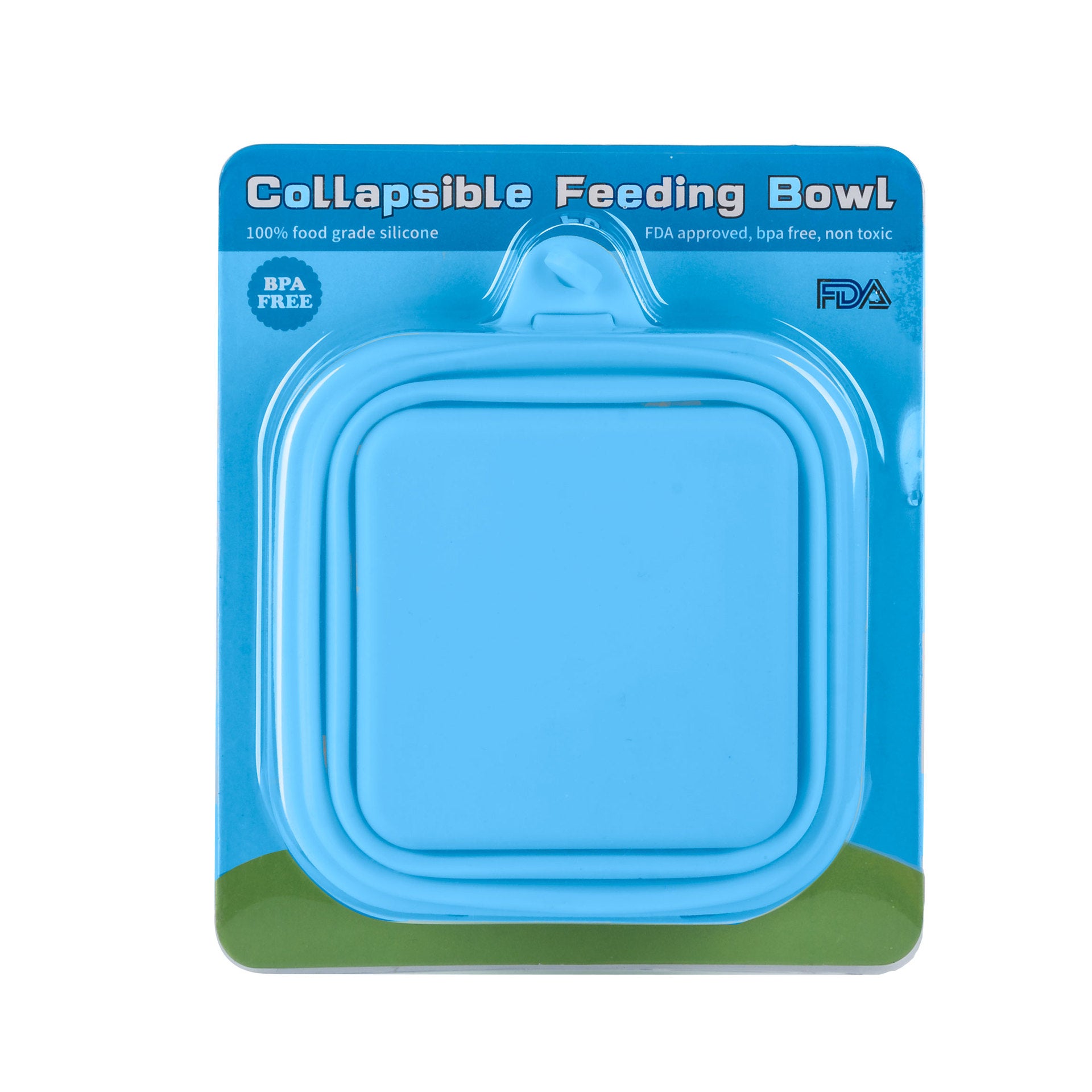 Foldable Bowl Dish For Dogs Outdoor Collapsible Silicone Food Water Feeding