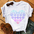 Load image into Gallery viewer, Love Paw Women's Printed Short-sleeved Round Neck T-shirt For Women
