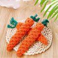 Load image into Gallery viewer, Cotton String Carrot Molar Teeth Cleaning Bite-resistant Dog Toy
