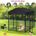 Load image into Gallery viewer, 4' x 4' x 4.5' Dog Kennel Outdoor Outside Kennel with Indoor Enclosure Outdoor Pen with Lockable Door for Small/Medium Dogs
