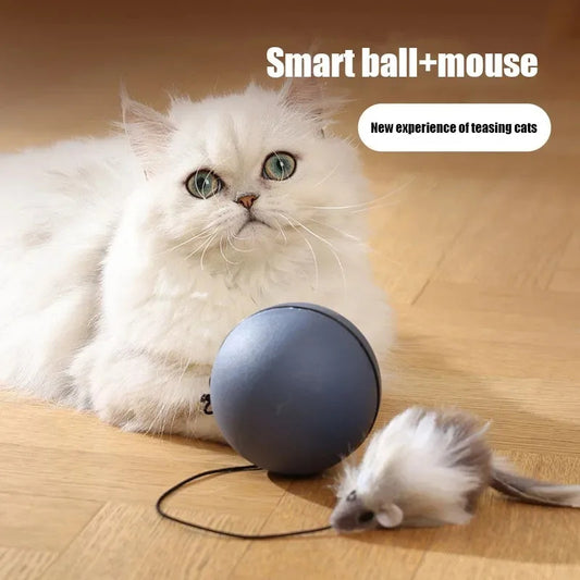 Automatic Intelligent Rolling Ball Mouse Teaser Cat Toys