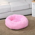 Load image into Gallery viewer, Donut Dog Bed Warm Soft Long Plush Bed For Small Large Dog Washable Sofa Cushion
