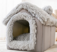 Load image into Gallery viewer, Foldable Dog Pet House with Villa Sleep Kennel Removable Nest Warm Enclosed Cave Sofa
