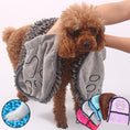 Load image into Gallery viewer, Dogs Super Absorbent Dog Bathrobe Microfiber Bath Towels Quick-Drying Bath Towel For Pets
