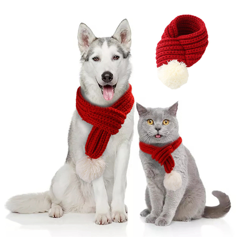 Pet Christmas Warm Scarfs