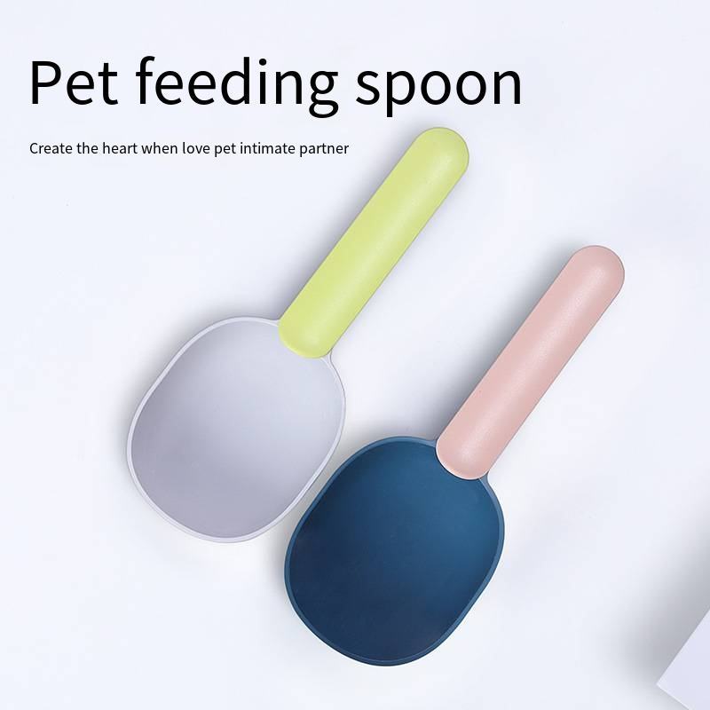 Pet Food Scoop With Ergonomic Bag Clip Handle For Cats Puppies And Small Dogs Measuring Scoop