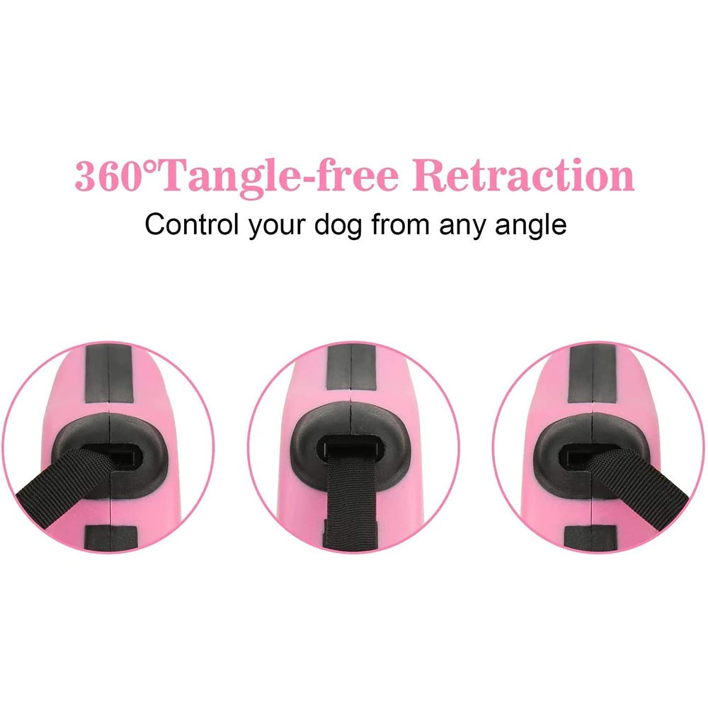 3m And 5m Durable Dog Leash Automatic Retractable Extension Puppy Walking Running Lead Roulette For Dogs