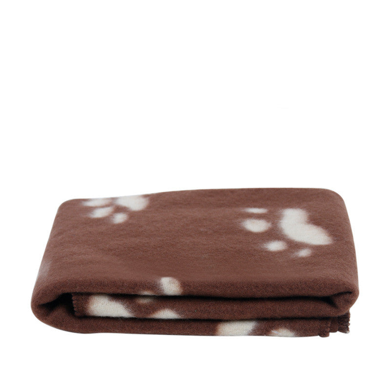 Dog Paw Print Blanket Soft Warm Double Sided