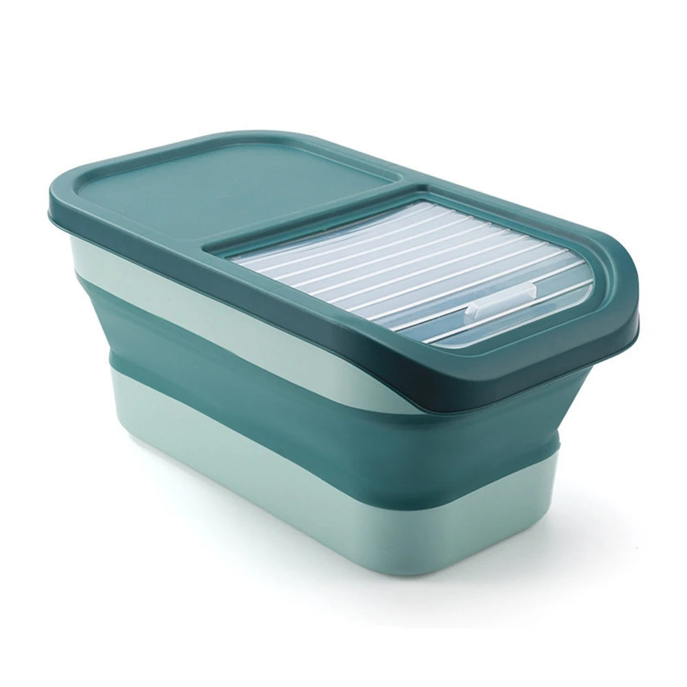 13 LB Collapsible Dog Food Storage Container Folding  Container With Lids Sealing Box