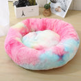 Load image into Gallery viewer, Donut Dog Bed Warm Soft Long Plush Bed For Small Large Dog Washable Sofa Cushion
