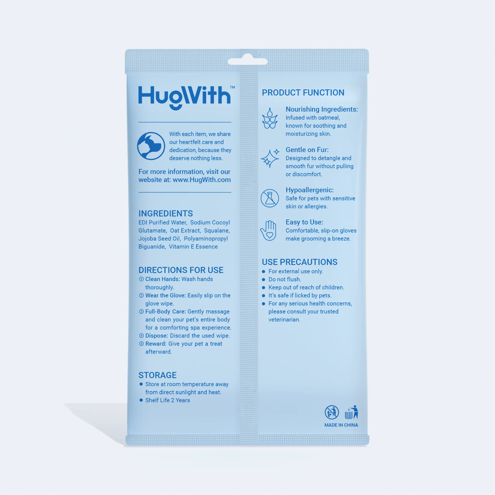 Pet Grooming Glove Wipes