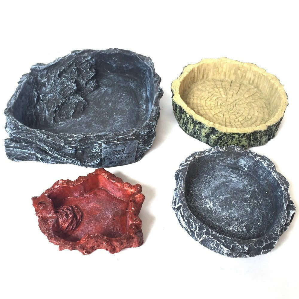 Pet Reptile-Sized feeder Bowls