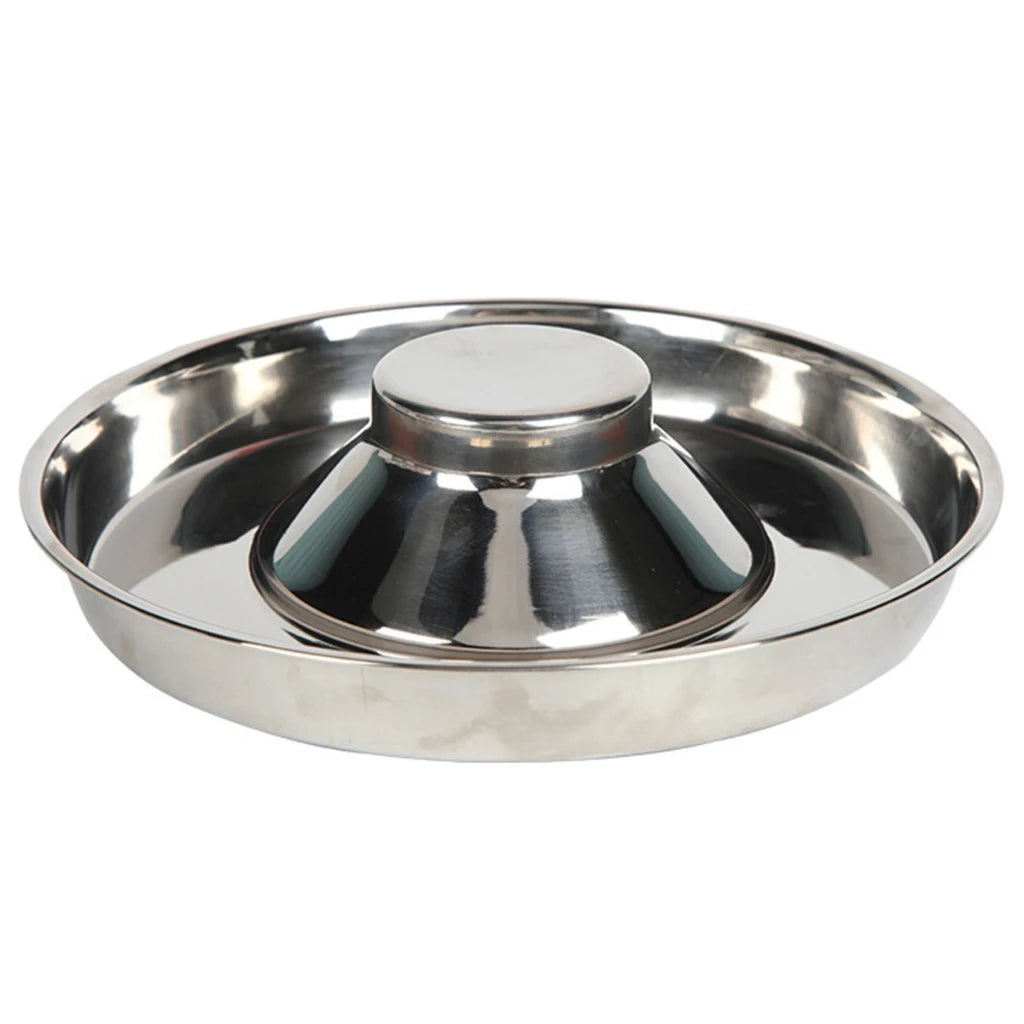 Hot Stainless Steel Pet Bowl Feeder Skidproof Anti-ant Food Water Dishes Feeder