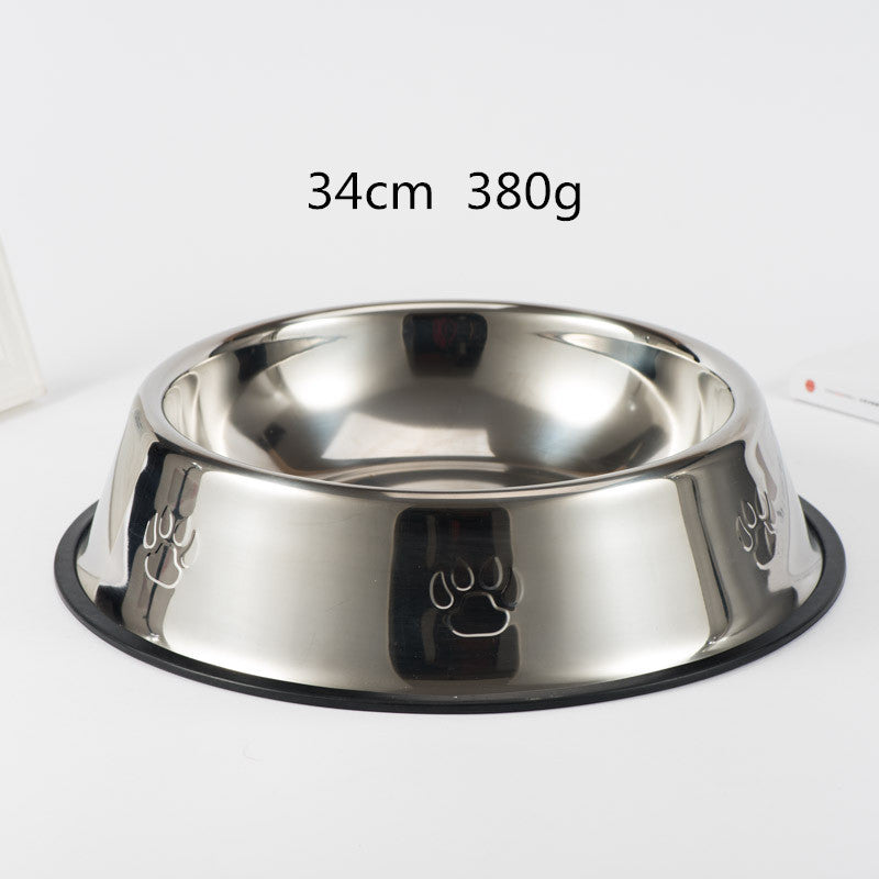 6 Size Stainless Steel Bowls Water, Food For Dogs and Cats