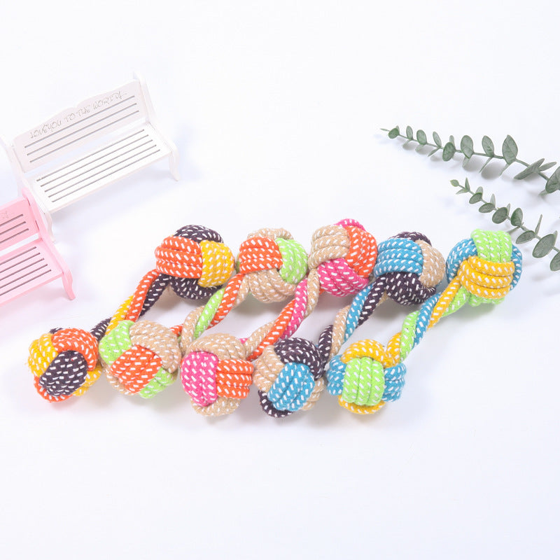 Interactive Cotton Rope Mini Dog Toys Ball For Dogs Accessories Toothbrush Chew Puppy Toy For Large Small Dogs