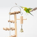 Load image into Gallery viewer, Bird Playground Interactive Platform Stand Pole Solid Wood Frame
