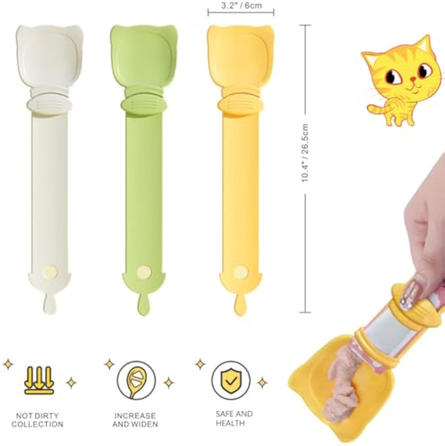 Cat Strip Feeder And Pet Food Mixing Spoon For Snacks And Wet Food