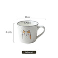 Load image into Gallery viewer, Breakfast Ceramic Milk Coffee Cup Couple Personality Creative Cartoon Cats
