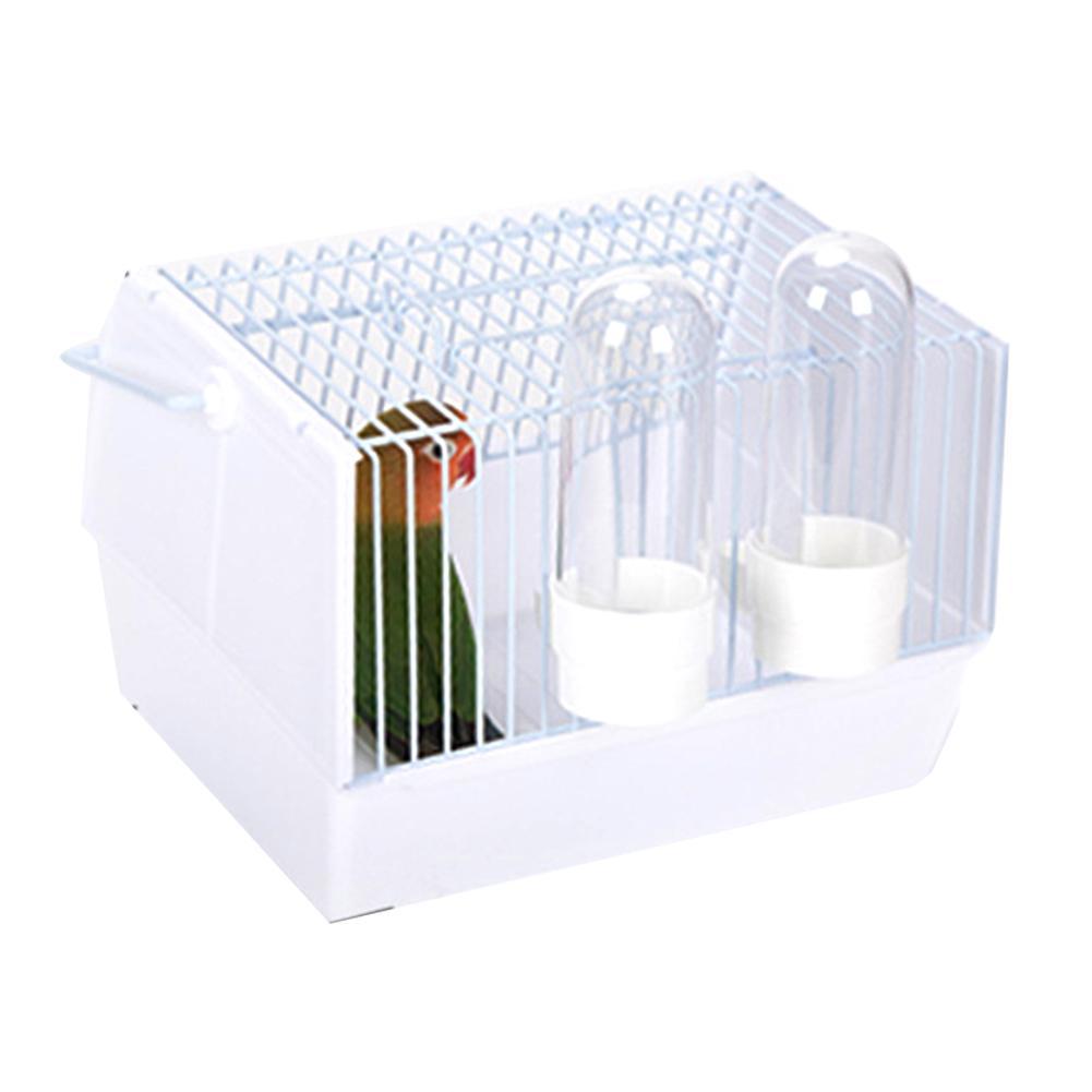 Portable Bird Cage with Food and Water Feeder