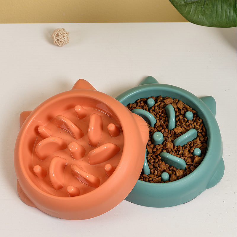 Pet Dog Cat Slow Feeder Bowls Anti Choking Slow Feeder Dish Bowl