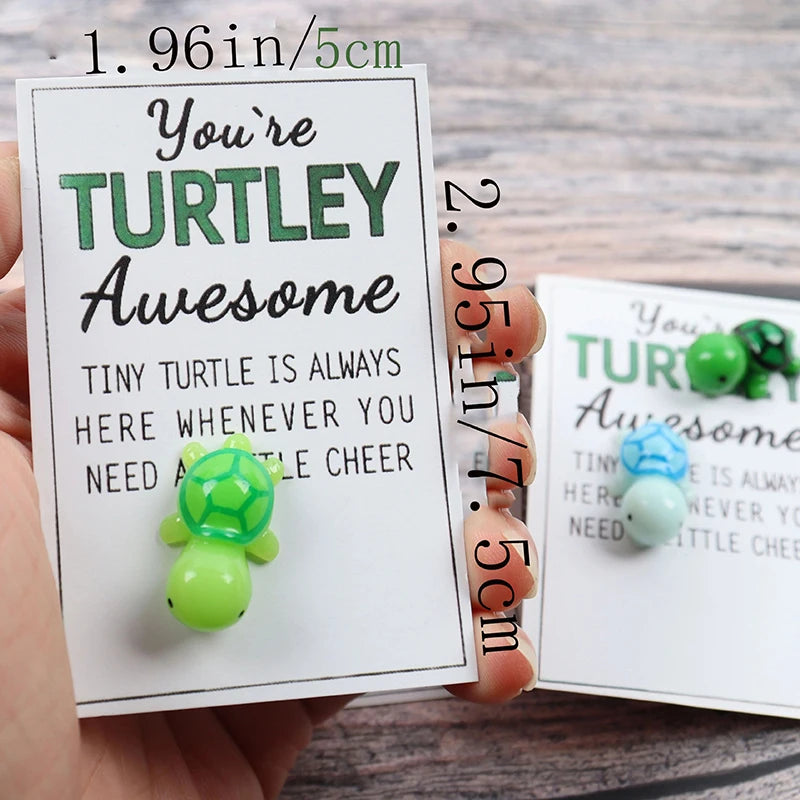 Hug Turtles Emotional Support Ornament Greeting Card Gift