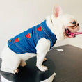 Load image into Gallery viewer, Denim Dog Clothes for Pitbull Dachshund Fashion Dog Jean Jacket
