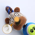 Load image into Gallery viewer, Dog Tennis Ball Cotton Rope Bite Resistant Play Toy
