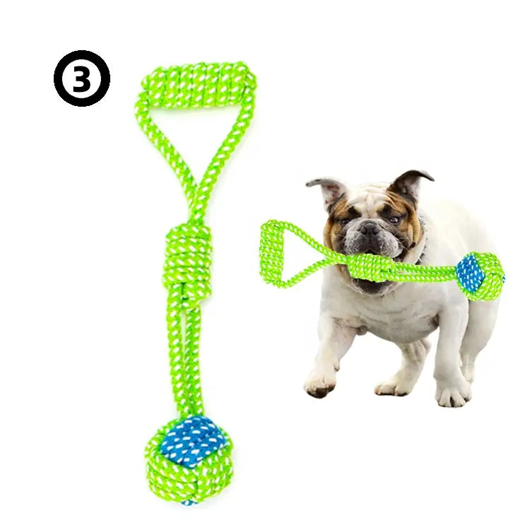 Newest Long Rope Good Teething Pet Toys ( Set of 3.)