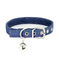 Load image into Gallery viewer, Pet Adjustable Collar With Bell Leather Denim
