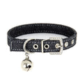 Load image into Gallery viewer, Pet Adjustable Collar With Bell Leather Denim
