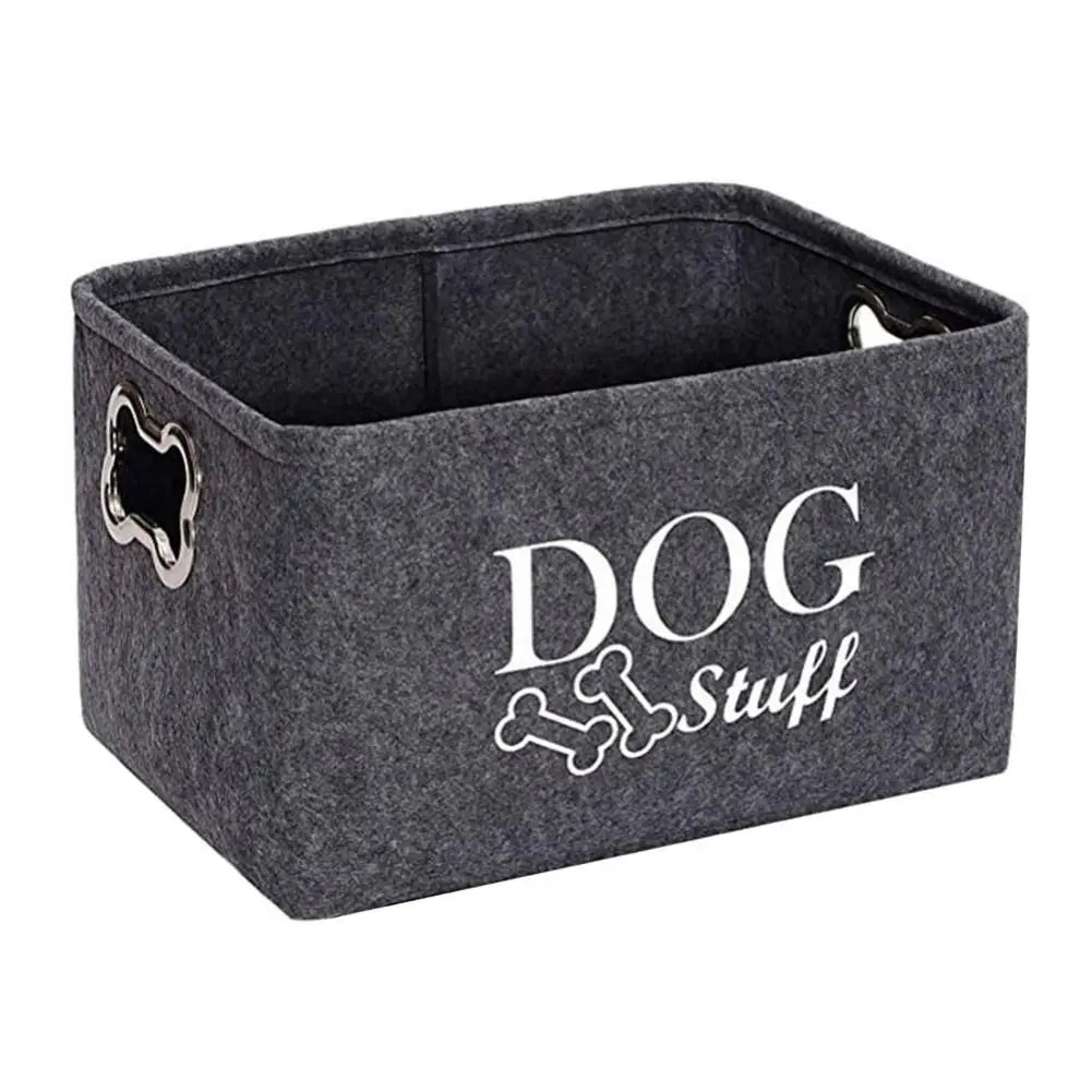 Dog Toy Organizer Storage with Handle for Clothing Blankets Pet Items