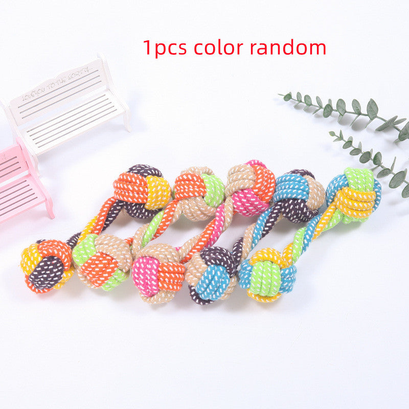 Interactive Cotton Rope Mini Dog Toys Ball For Dogs Accessories Toothbrush Chew Puppy Toy For Large Small Dogs