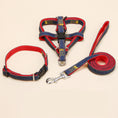 Load image into Gallery viewer, Denim Pet Leash  Sewn Cloth  Wear-resistant Chest Strap
