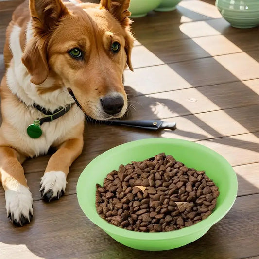 Slow Eating Dog Bowl Christmas Silicone Feeding Dish