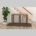 Load image into Gallery viewer, Dog Gate With 144 Extra Wide 32 Tall 6 Panels Foldable  Pet Gate Barrier For House Doorway Stairs Pet Safety Solid Hard Wood Fence Support
