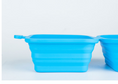 Load image into Gallery viewer, Foldable Bowl Dish For Dogs Outdoor Collapsible Silicone Food Water Feeding
