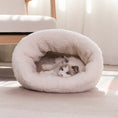 Load image into Gallery viewer, Cat Nest Winter Warm Semi-enclosed Bed
