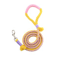 Load image into Gallery viewer, Handmade Cotton Colorful Traction Rope Dog Leashes
