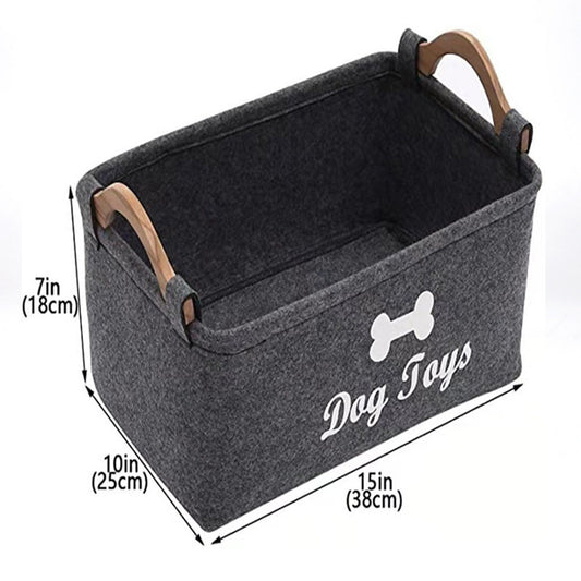 Pet Toys Box Storage Basket