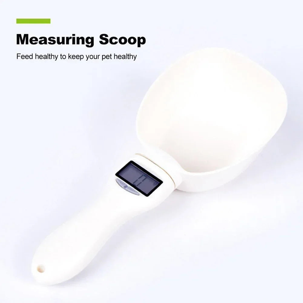 Electronic Measuring Tool Dog and Cat Feeding Bowl  Spoon  Digital Display Weighing