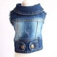 Load image into Gallery viewer, Denim Dog Clothes for Pitbull Dachshund Fashion Dog Jean Jacket
