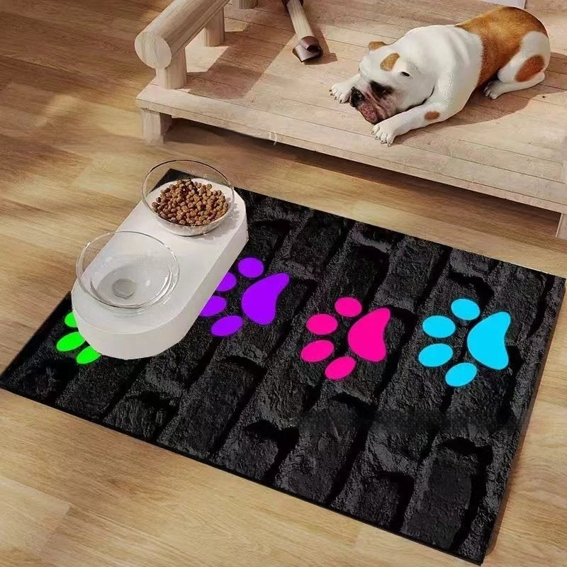 Dogs And Cats Eating Mat Spill-proof Waterproof Quick-drying Placemat